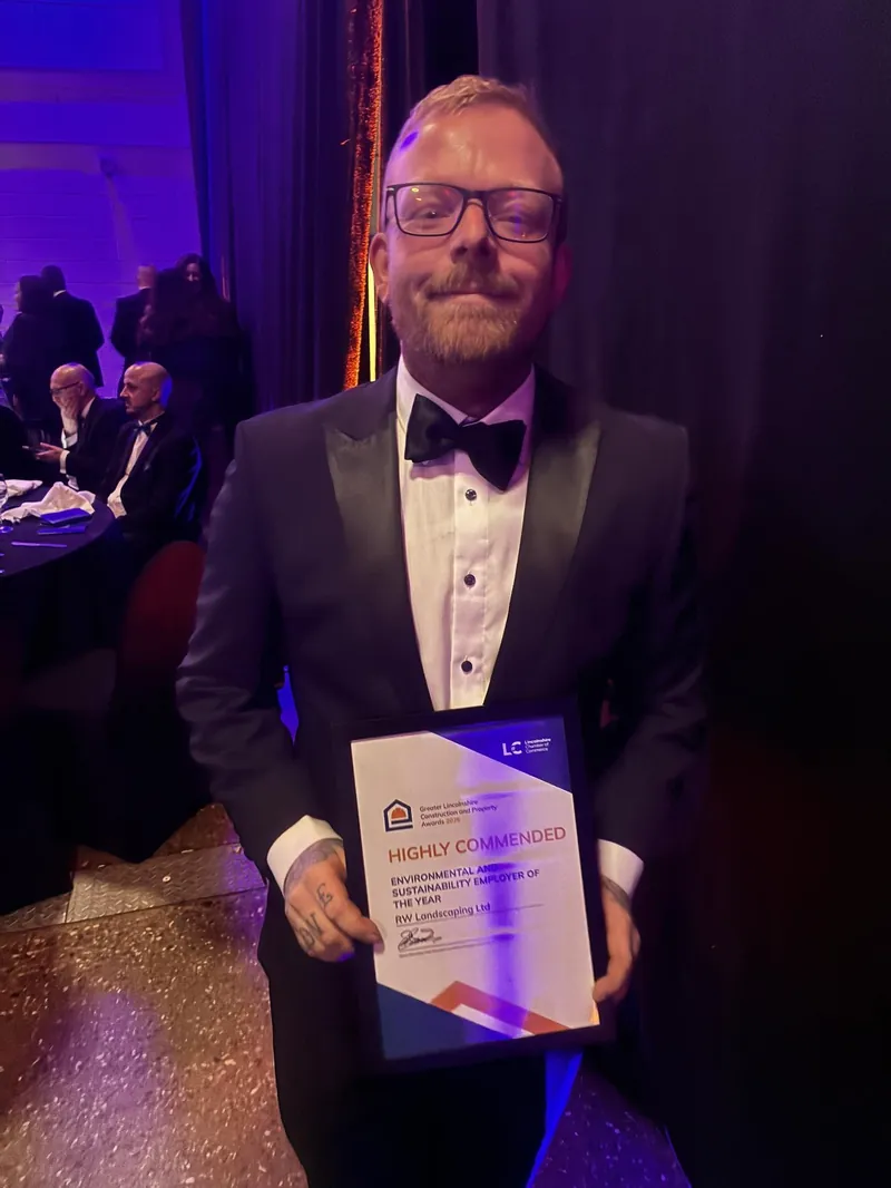 Environmental and Sustainable Employer of the Year Highly Commended 2026 - RW Landscaping Ltd